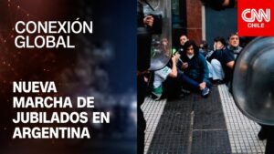 Nueva marcha de jubilados en Argentina con fuerte operativo policial